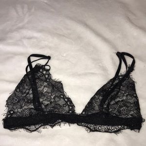 black bralette